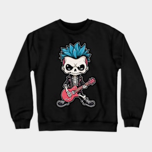 Punk Rock Skeleton 2 Crewneck Sweatshirt